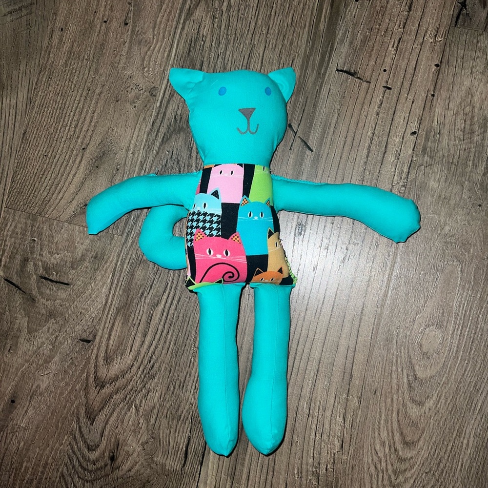 Blue cat doll